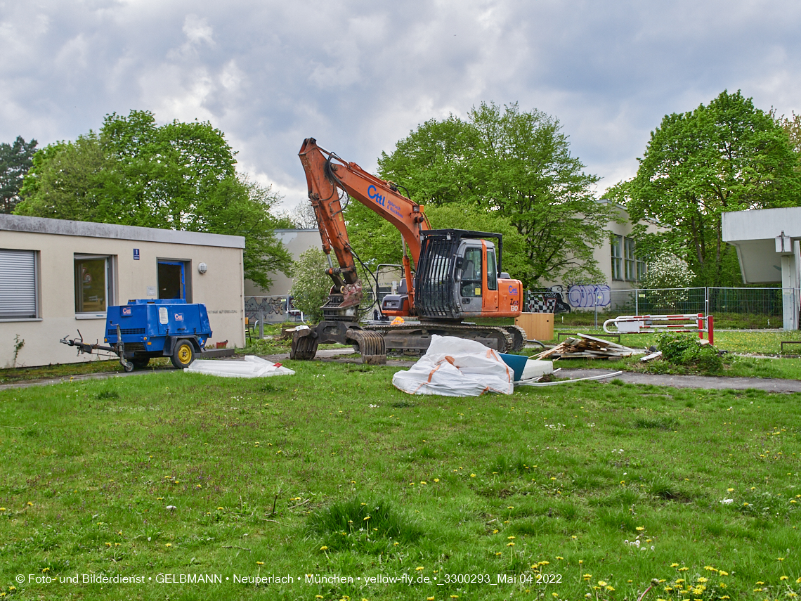 04.05.2022 - Baustelle am Haus für Kinder in Neuperlach